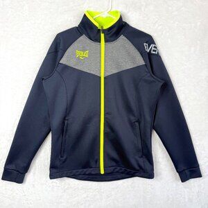 EVERLAST Full Zip Athletic Outdoor Workout Y2K Track Jacket Mens M Black